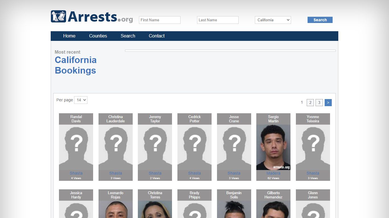 California Arrests and Inmate Search